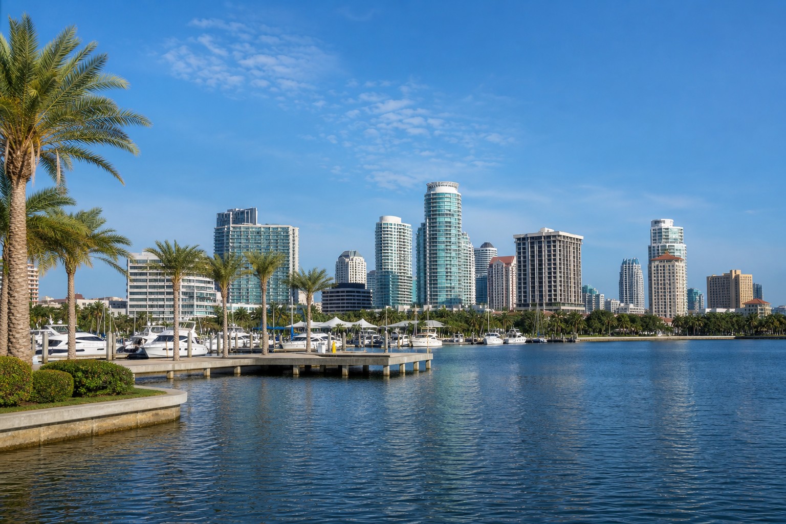 St. Petersburg downtown waterfront skyline