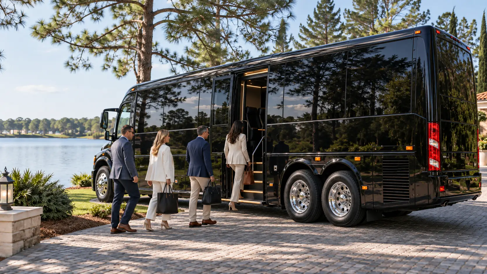 Minibus group transportation